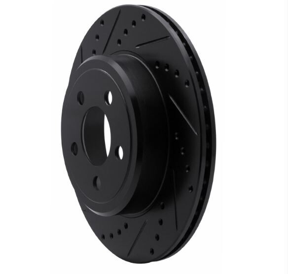 Dynamic Friction 633-39018L Drilled/Slotted Brake Rotor Black