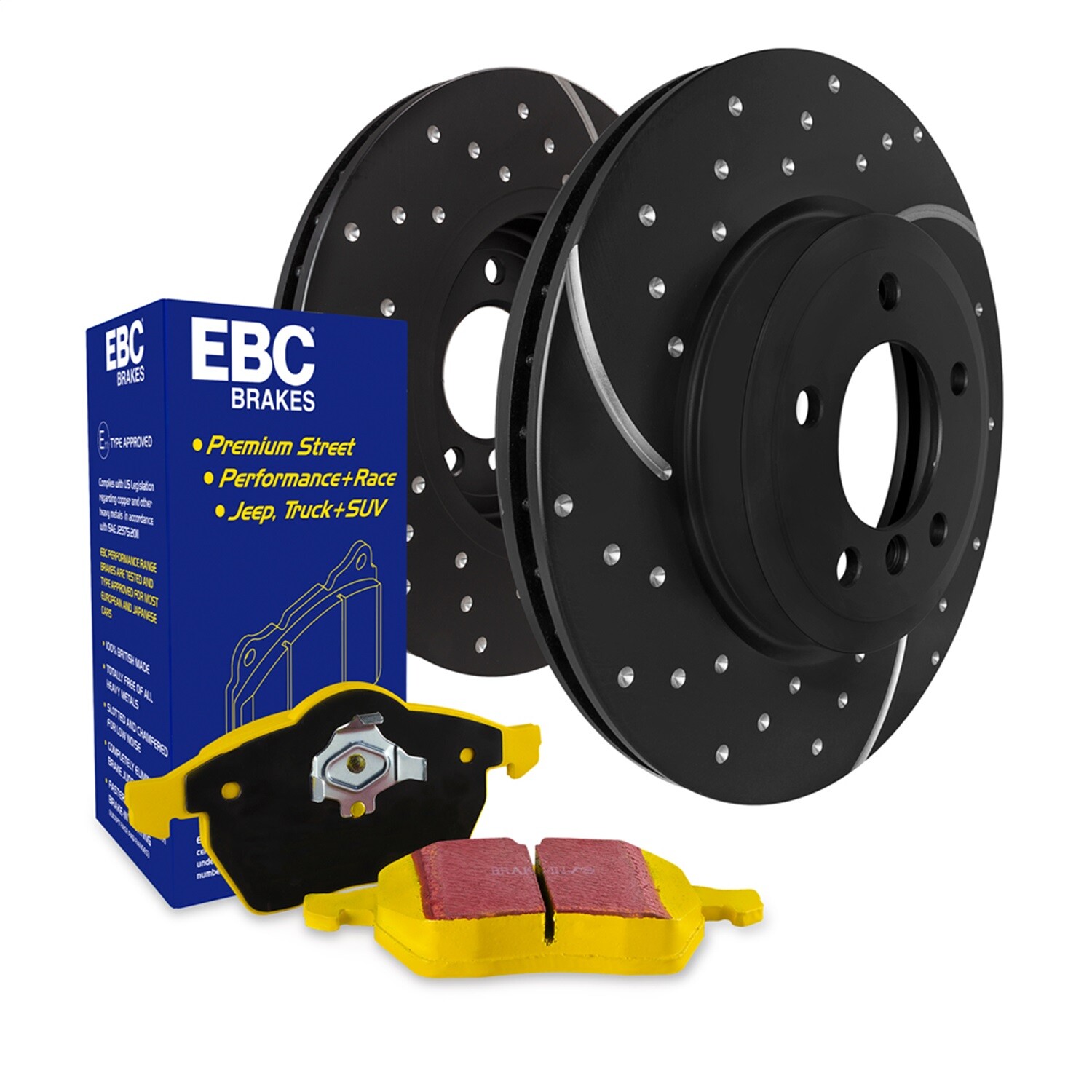 EBC Brakes S5KR1282 S5 Kits Yellowstuff And GD Rotors