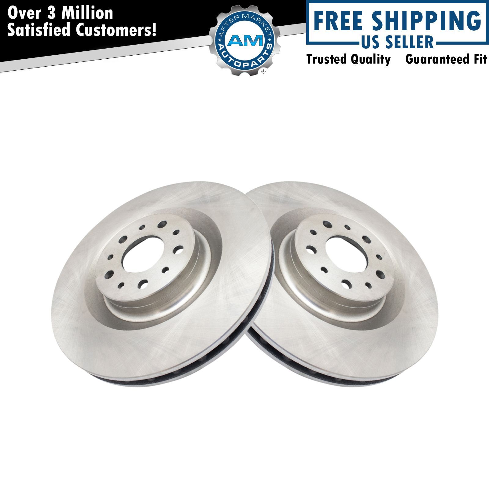 Front Brake Rotors Set For 2014-2020 Fiat 500L