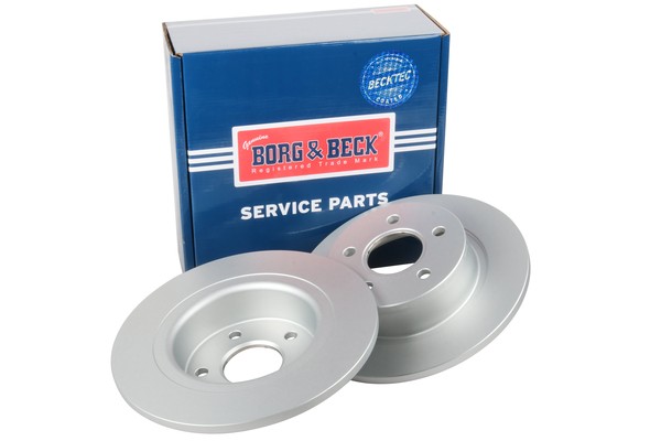 2x Brake Discs Pair Solid fits FORD TRANSIT CONNECT TDCi 1.8D Rear 02 to 13 Set