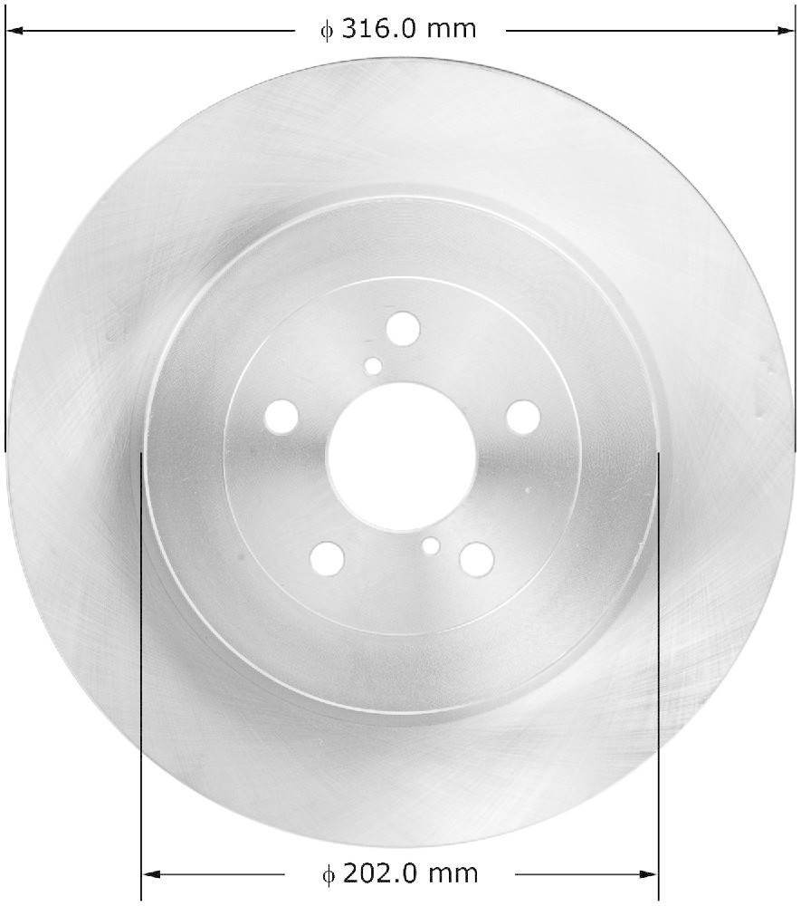 Disc Brake Rotor Bendix PRT6057 fits 2004 Subaru Impreza