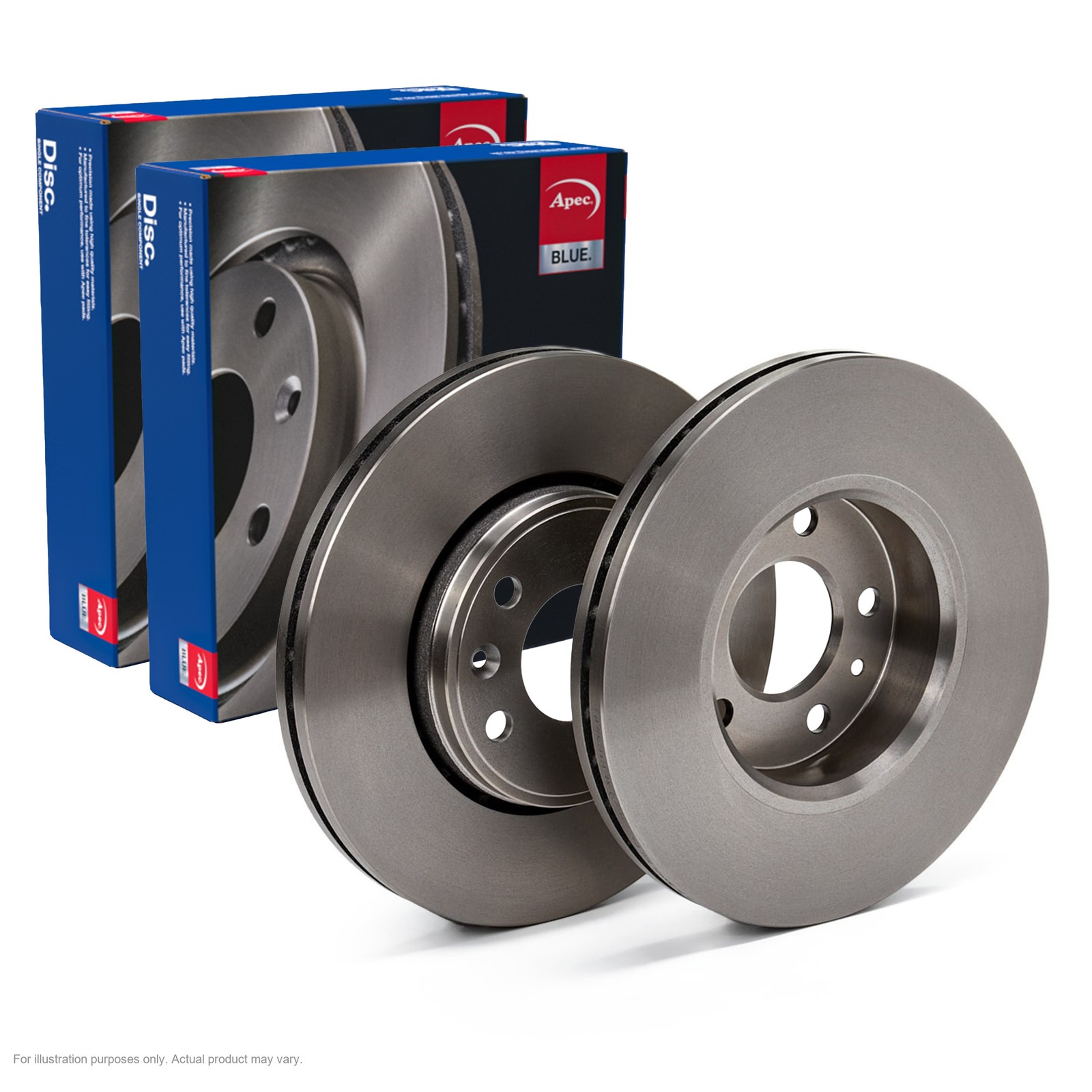 2X APEC Front Brake Discs for RENAULT TRAFIC II 305mm Vented SDK6042