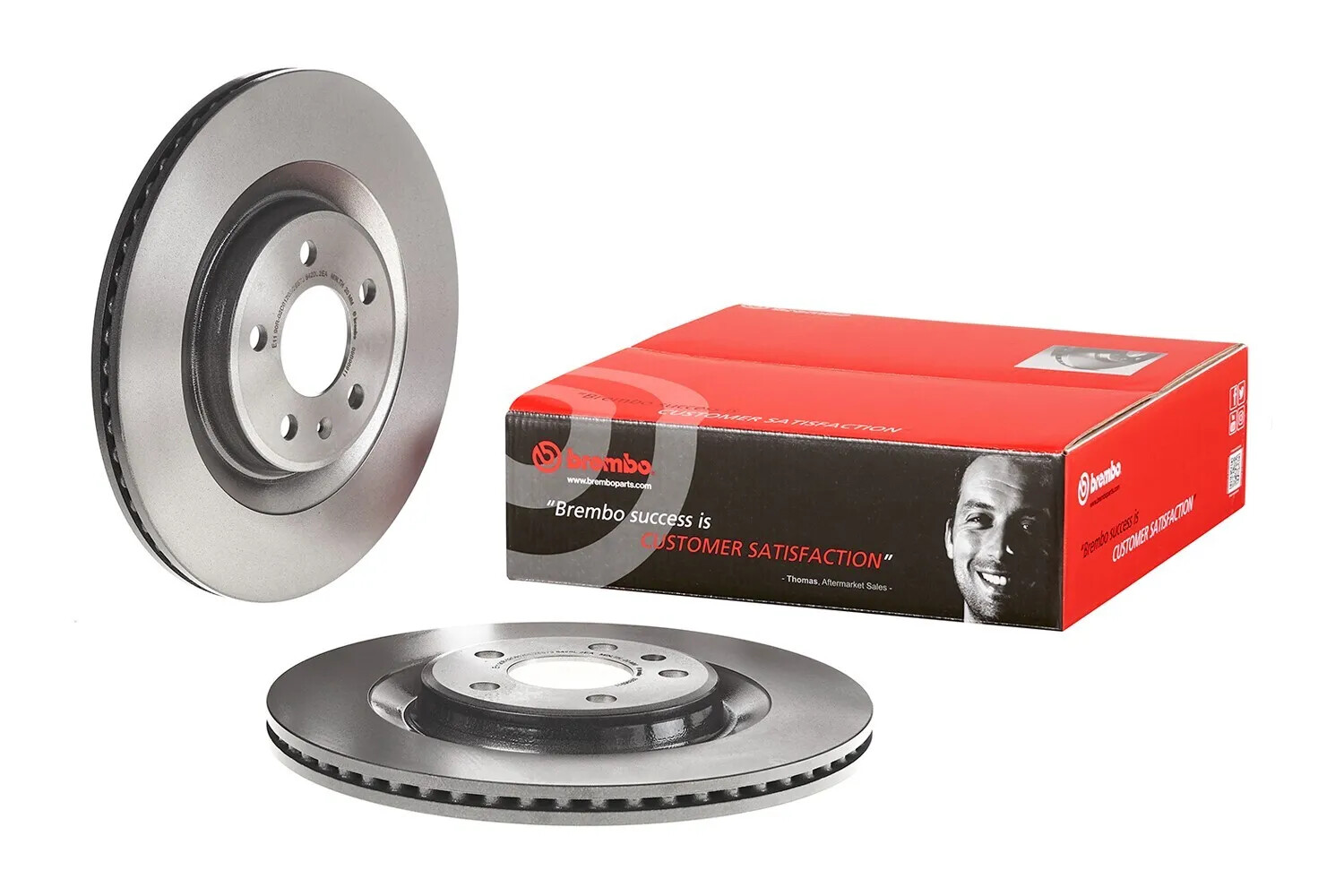 Brembo Rear Coated Vented Disc Brake Rotor 330mm 5 Lugs For A4 A6 Q5 S4 S5 Macan
