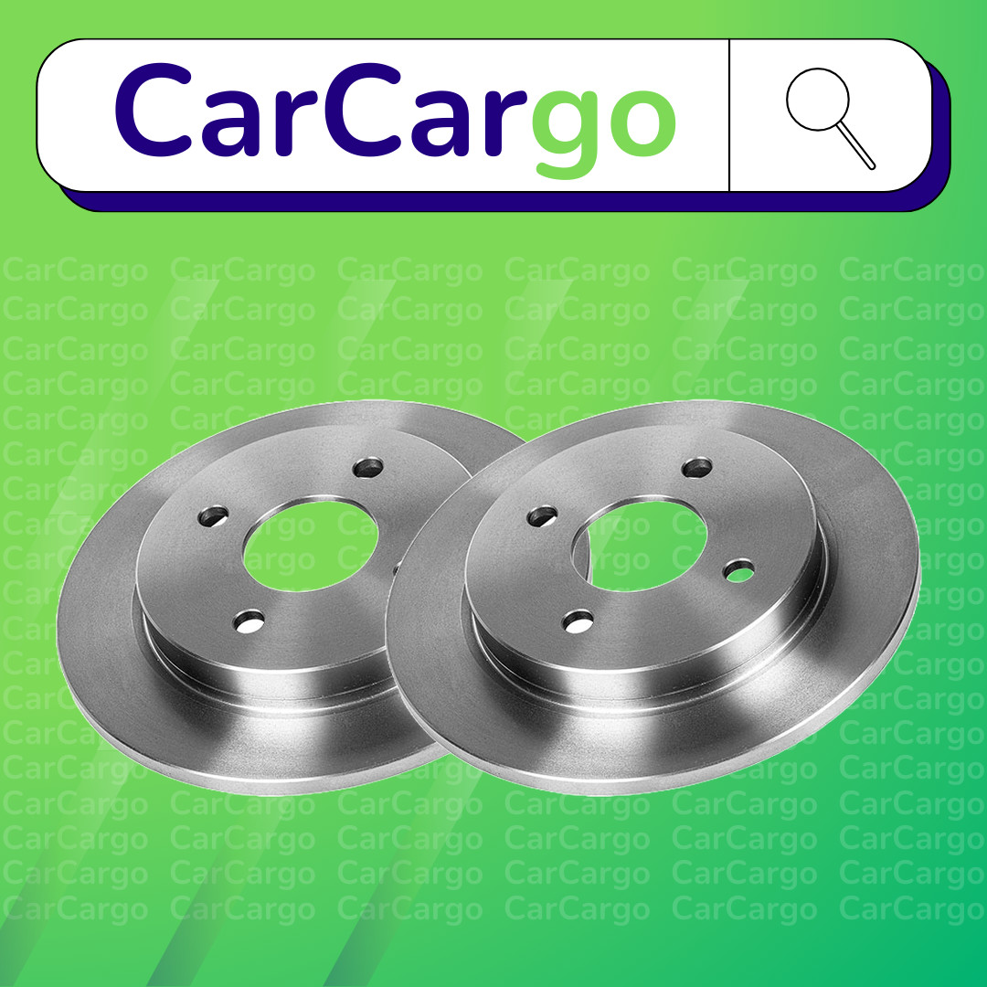 Premium Solid Rear Brake Discs Pair For Ford Sierra 2.9 1988-1993 253 mm