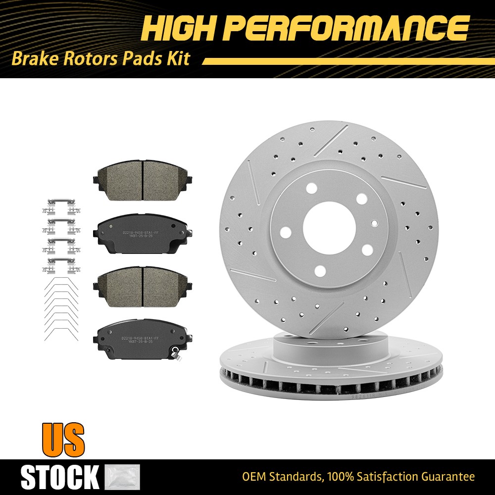AWD 295mm Front Disc Brake Rotors + Ceramic Pads For 2019 – 2023 Mazda 3