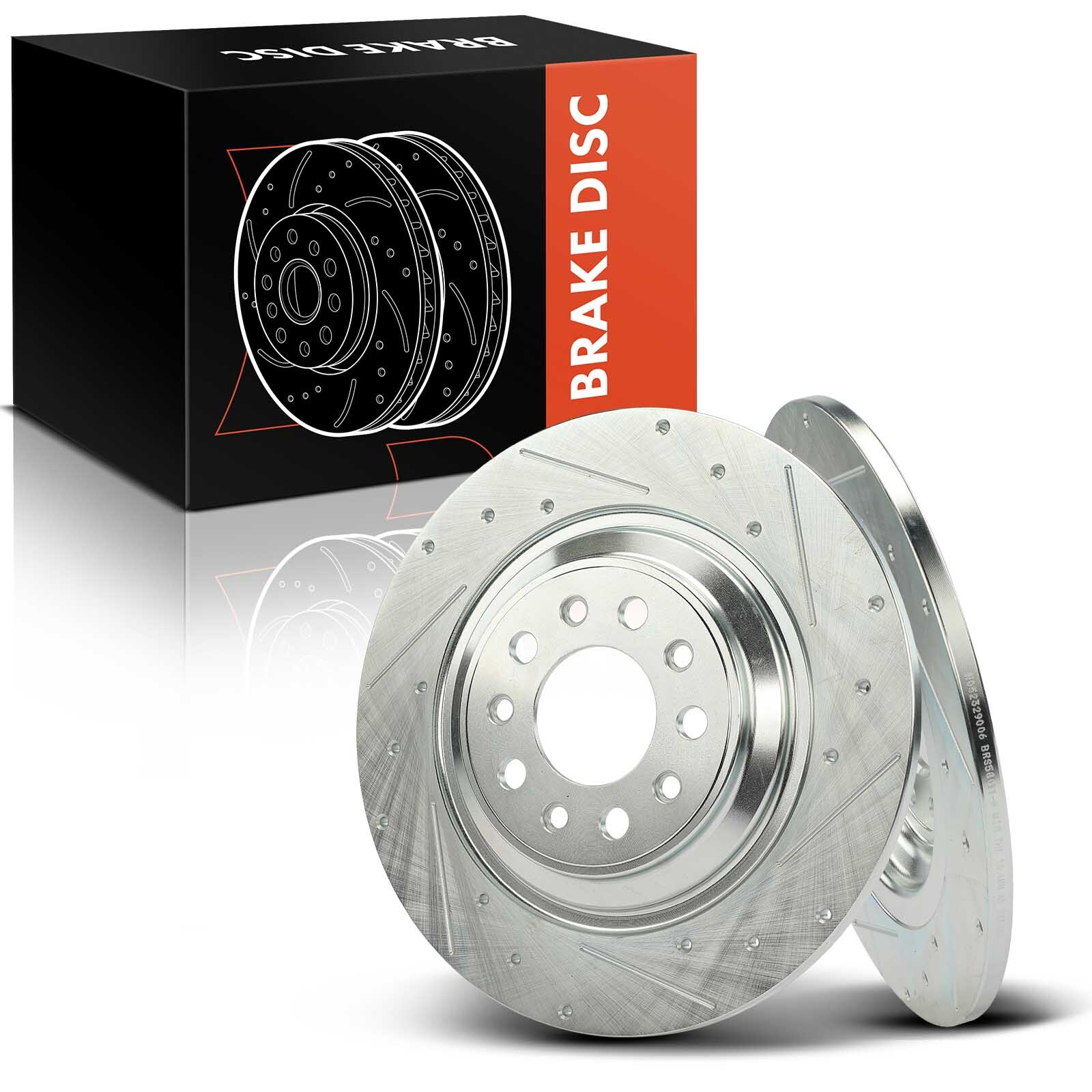 New 2x Drilled Brake Rotor for Jeep KL Cherokee 2014-2021 Rear Left & Right Side