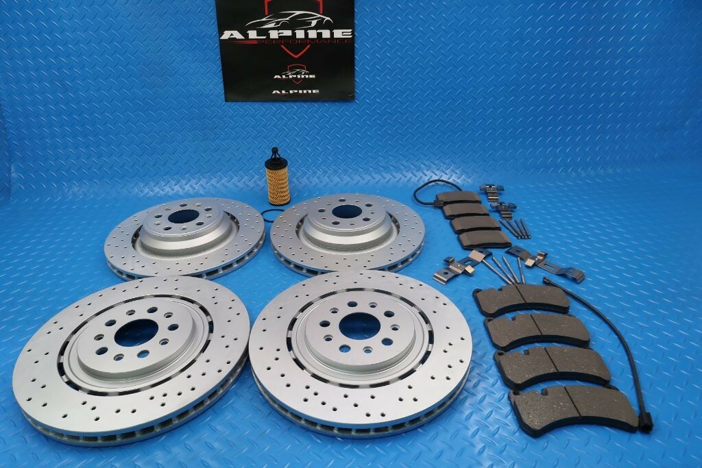 Maserati Ghibli Quattroporte brakes service kit #9273 14-16 FREE FILTER