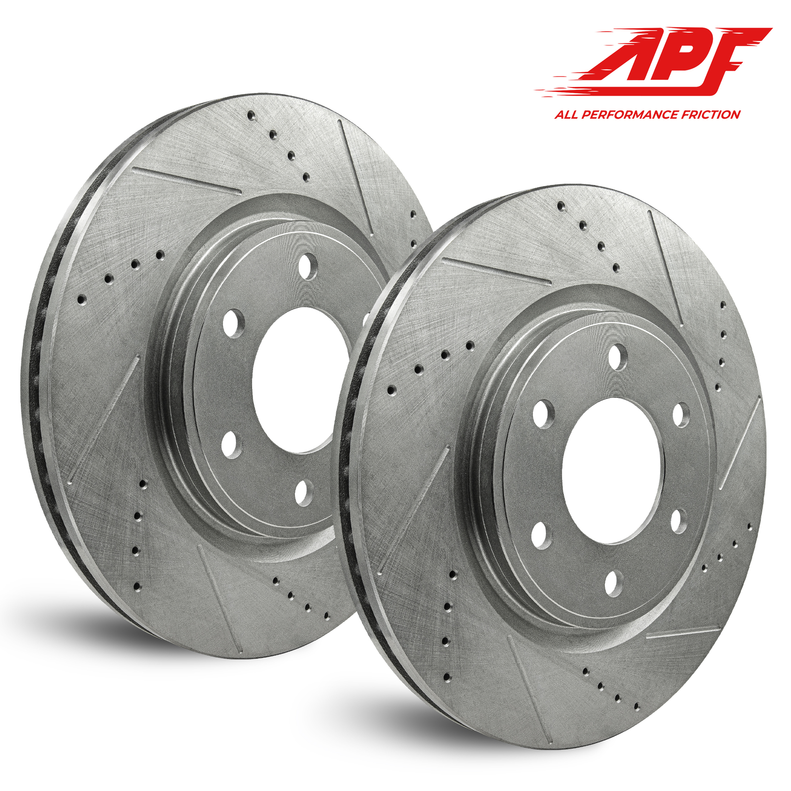 Rear Zinc Drill/Slot Brake Rotors for GMC Yukon 2000-2006