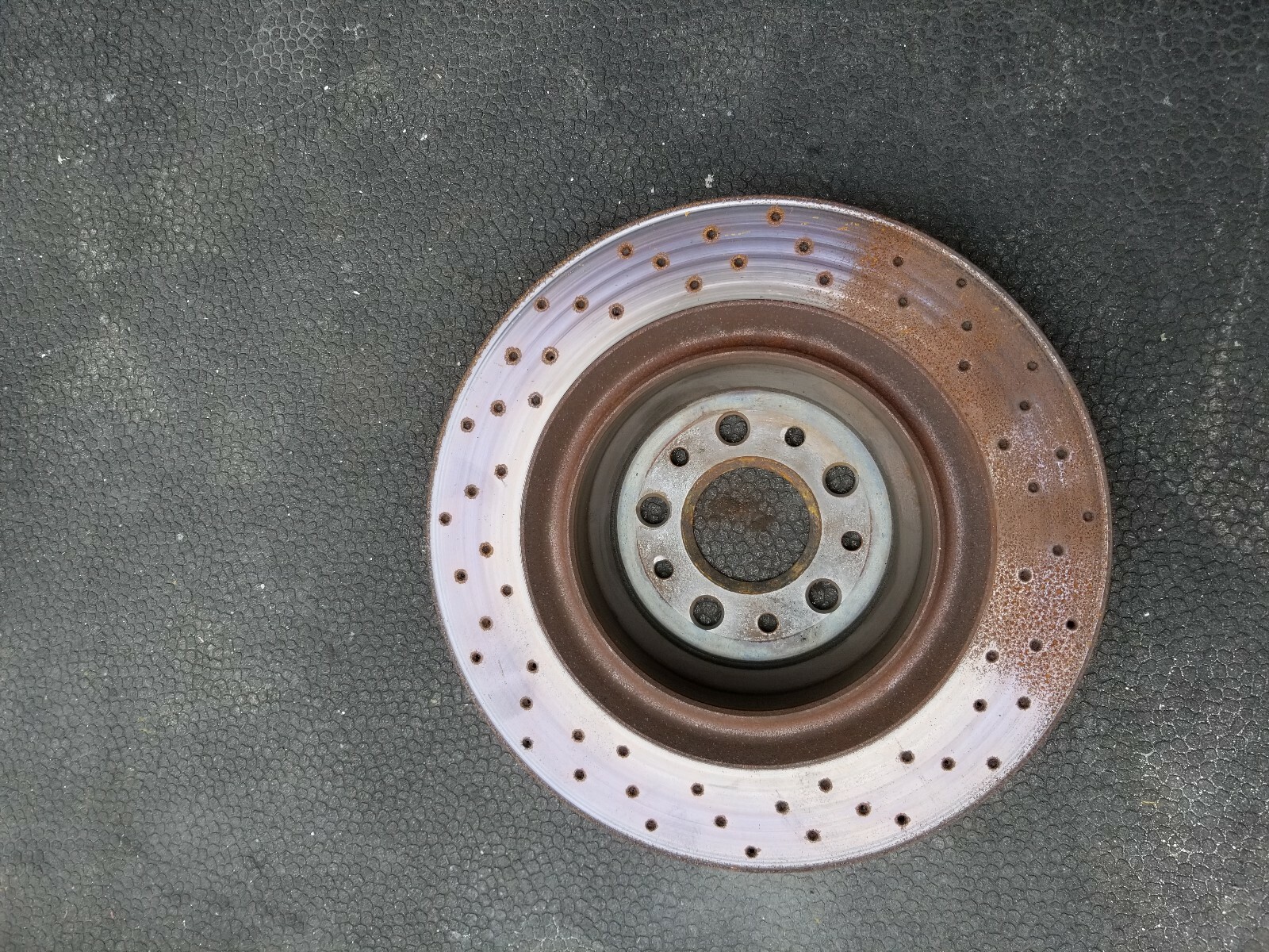2014-2016 MASERATI GHIBLI M157 OEM REAR WHEEL CROSS DRILLED DISC BRAKE ROTOR 13″