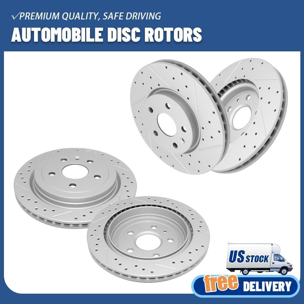 321mm+315mm Front Rear Brake Rotors Set for 2010-2015 Chevy Camaro LS LT V6 3.6L