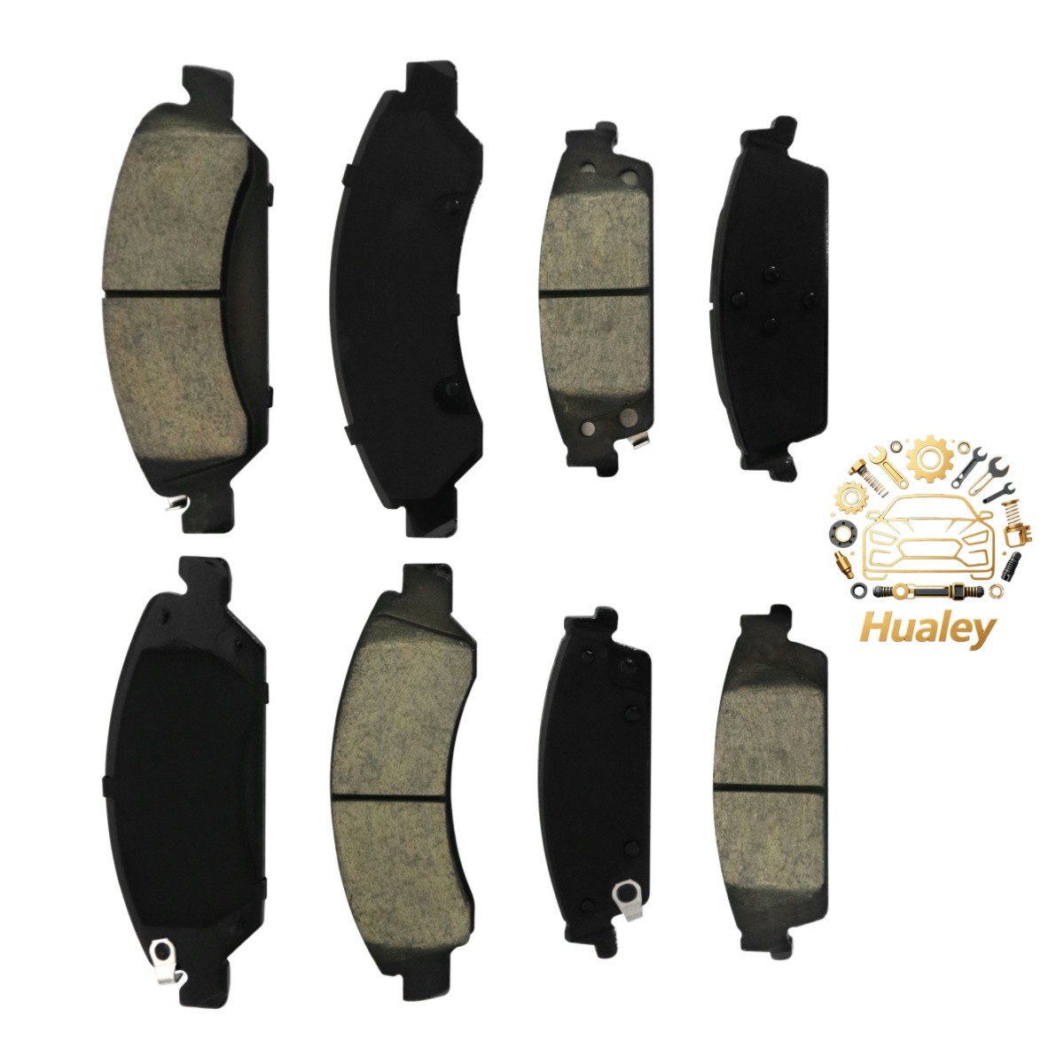 For GMC Yukon Yukon XL 2015-2020 8Pcs Front Rear Ceramic Brake Pads D1363 D1717