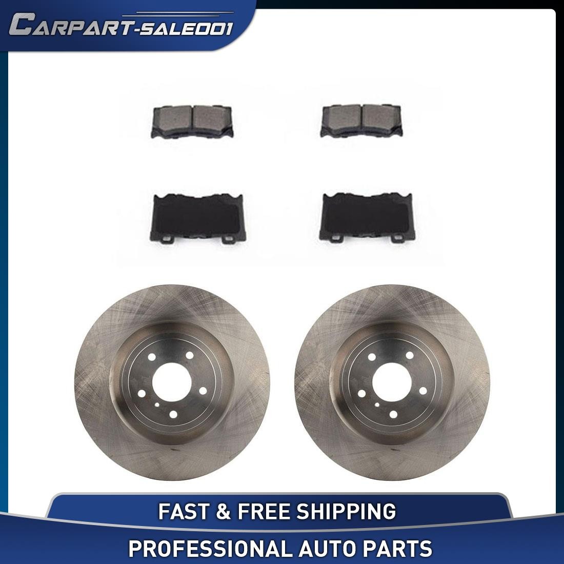 For 2011-2013 INFINITI M56 OE Front Disc Brake Rotors Brake Pads Kit