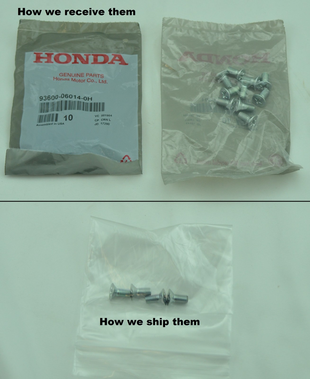 4x Honda Acura Disc Brake Rotor Screw OEM all models 1980-201 93600-06014-0H