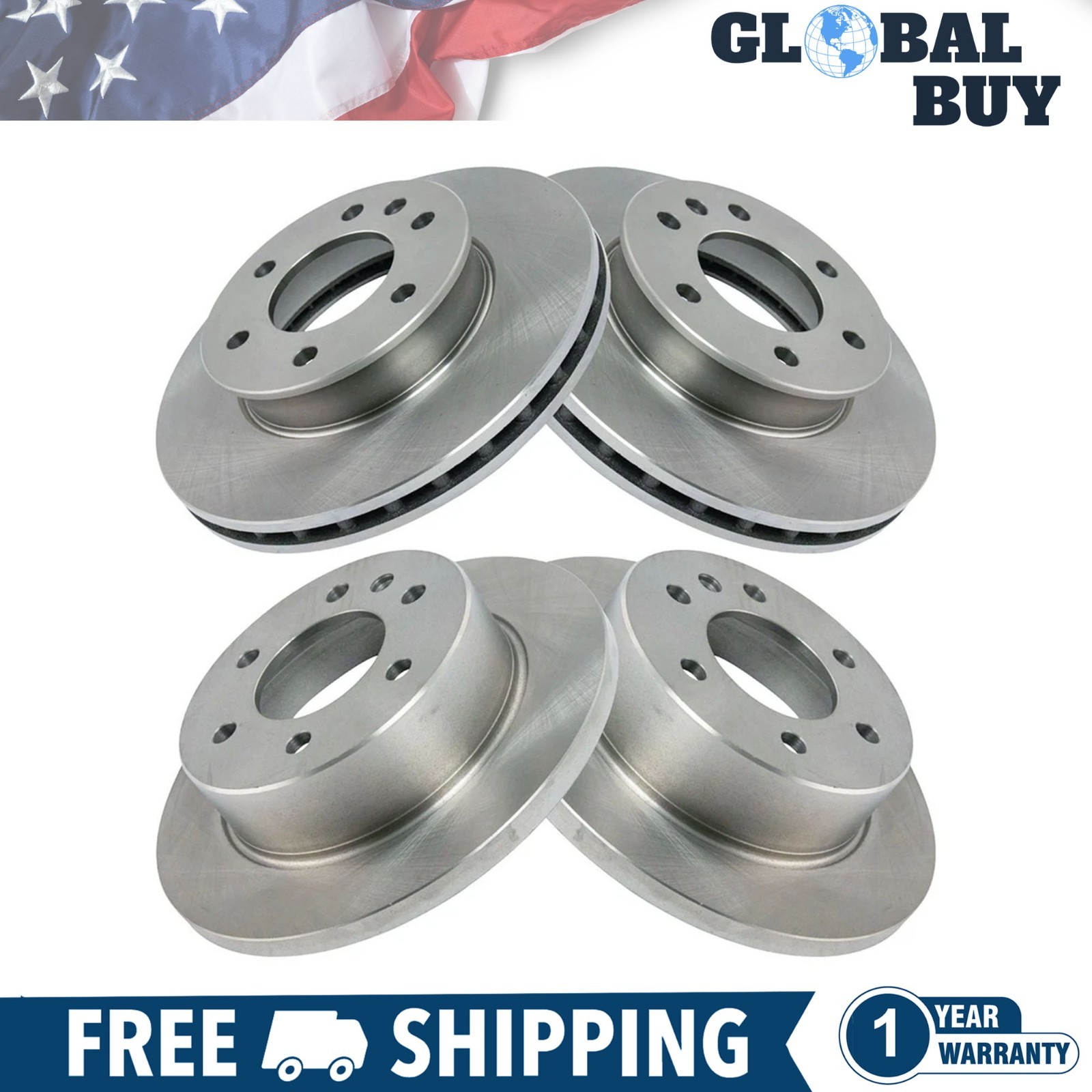 New Brake Rotor Set Fits 2007-2018 Sprinter 2500 Sprinter 3500