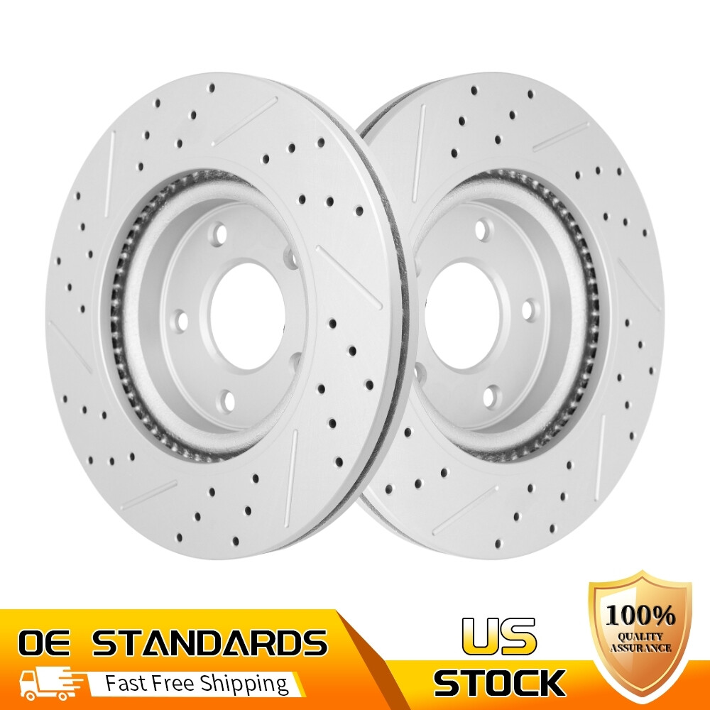 Front Drilled Slotted Brake Rotors for 2007 – 2015 2016 – 2023 Nissan Altima