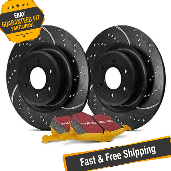 EBC Stage 5 Super Street Dimpled & Slotted Rear Brake Kit for 15-19 Mini Cooper