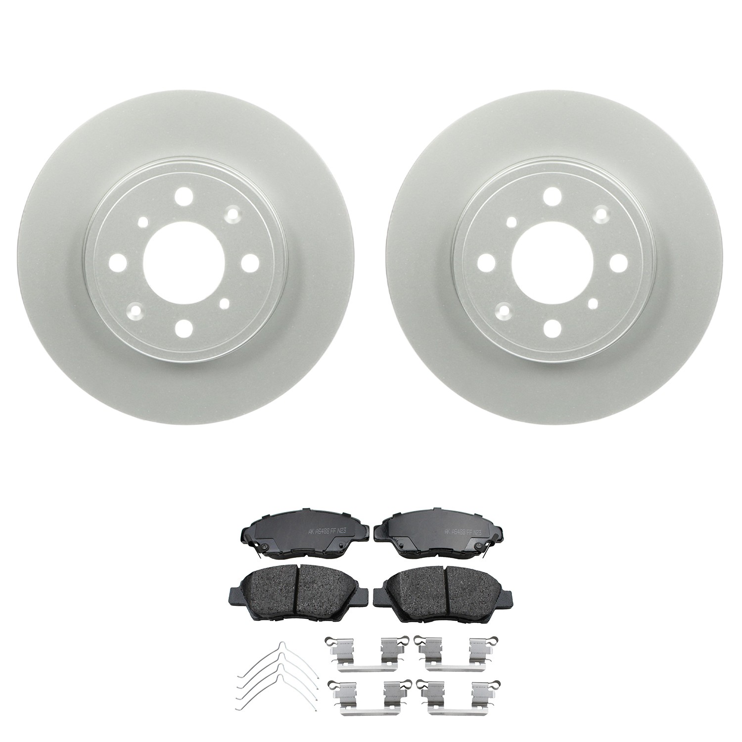 Bosch QuietCast Front Rotors Akebono ProACT Ceramic Disc Brake Pad Kit For Fit