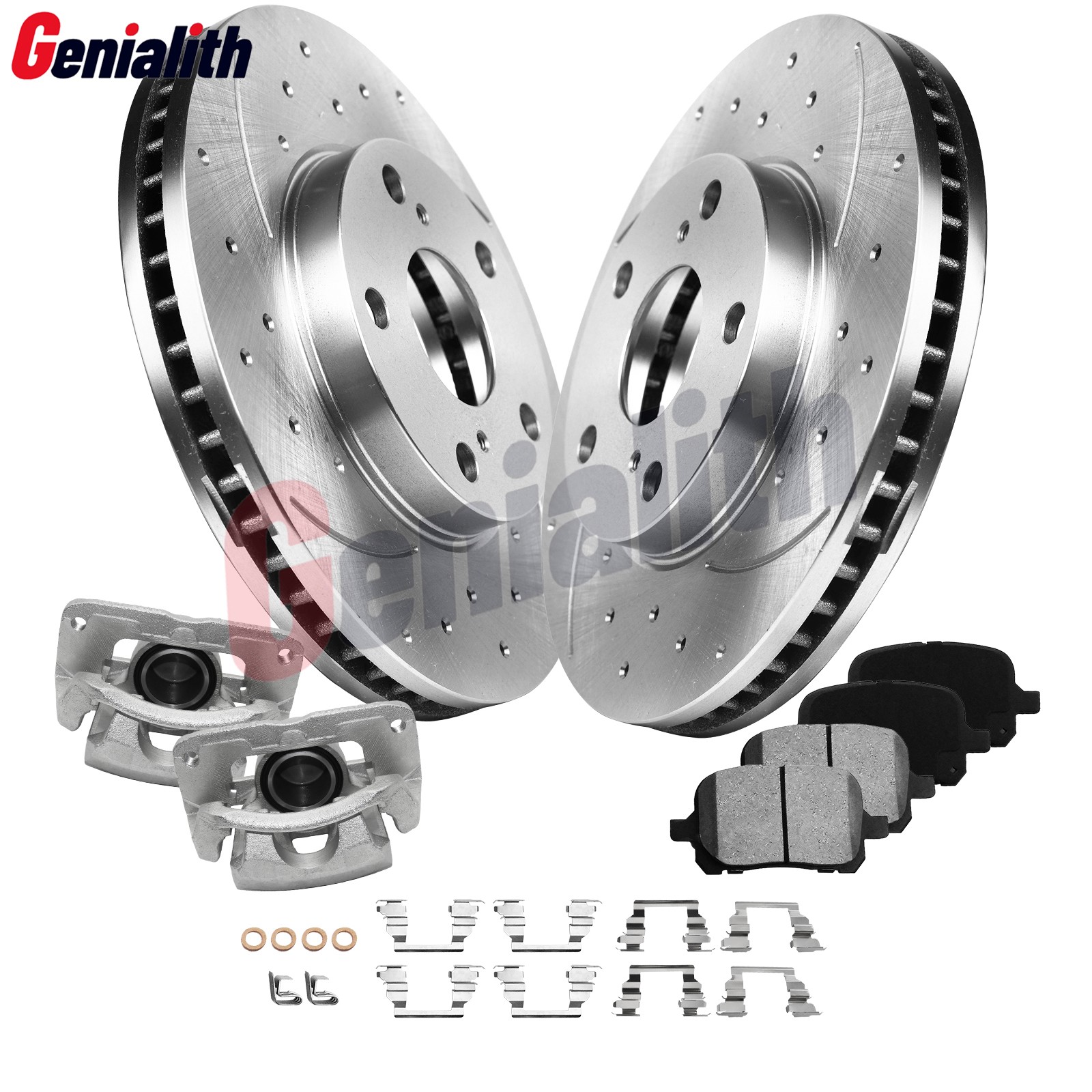Front Brake Rotor Pads Brake Caliper for 1999-2003 Toyota Solara 1997-2001 Camry