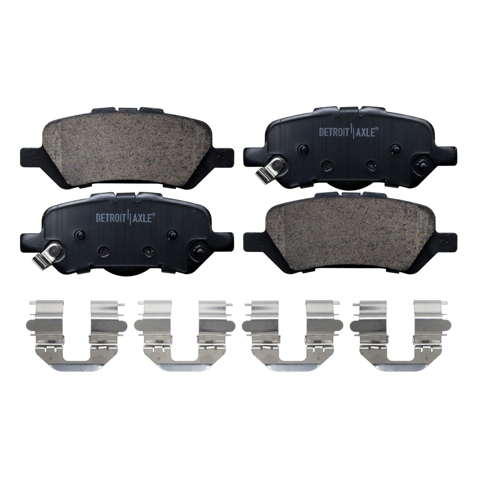 Brake Solid Rotors + Brake Ceramic Pads for Toyota Venza Rear Brakes Pads Kit