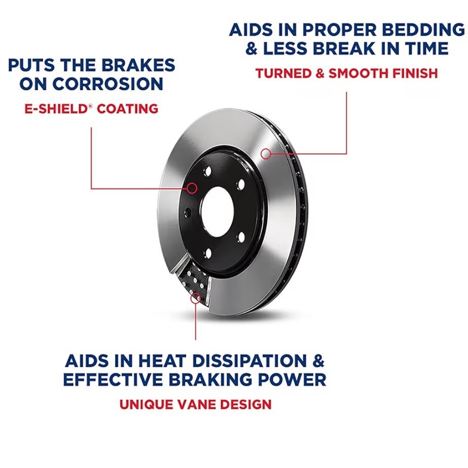Wagner BD125655E Rear Disc Brake Rotor 1999-2007 Chevy Silverado 1500 & Sierra