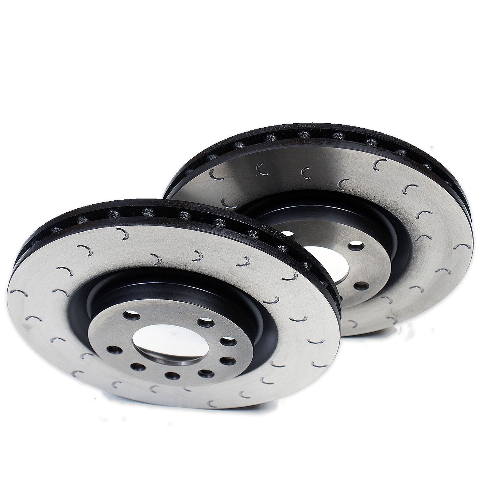 Front Brake Discs for Seat Leon 1.8 Cupra R HALO C Hook Grooved