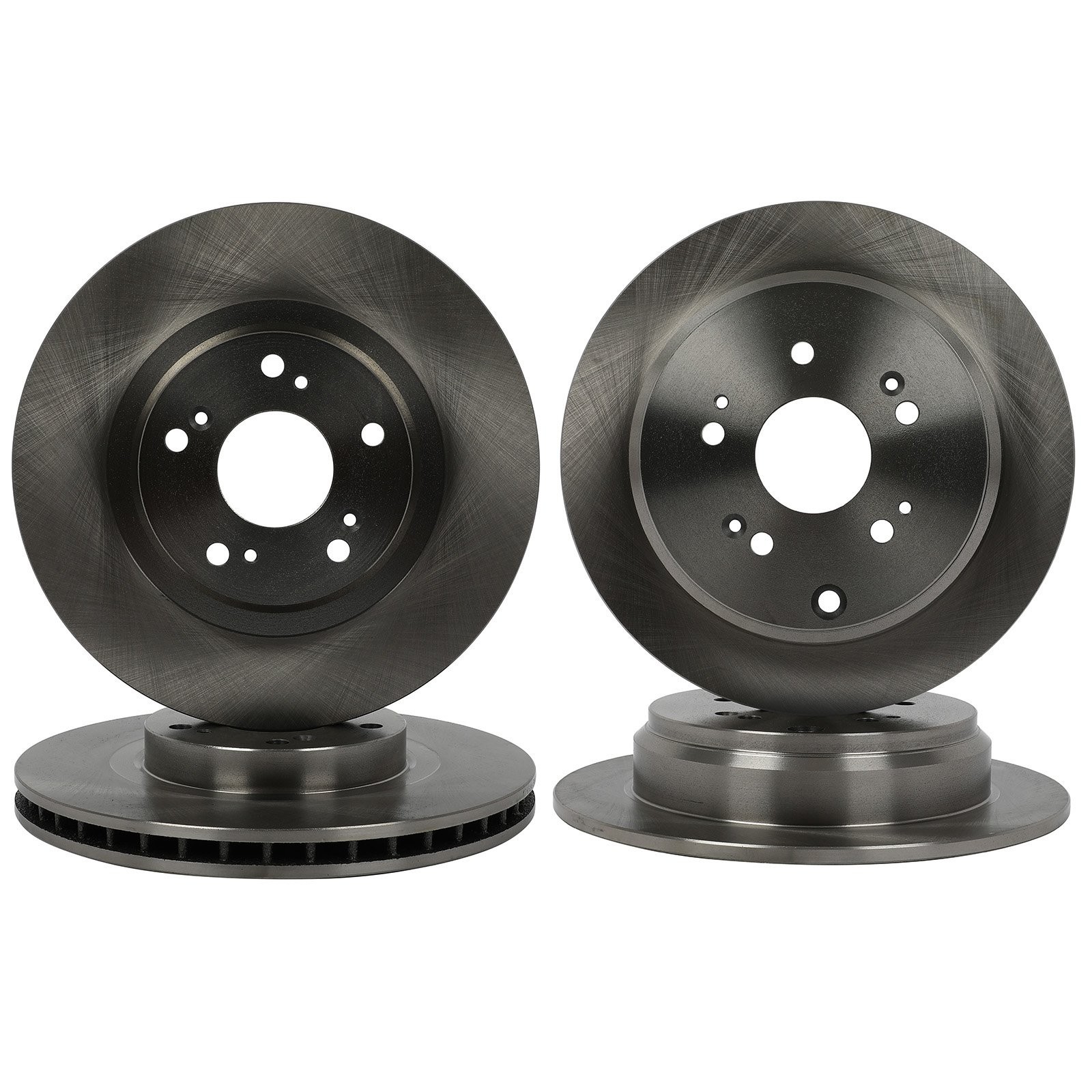5 Lugs Front And Rear Brake Rotors Discs Kit For 4 PCS Honda CR-V 2005 – 2006
