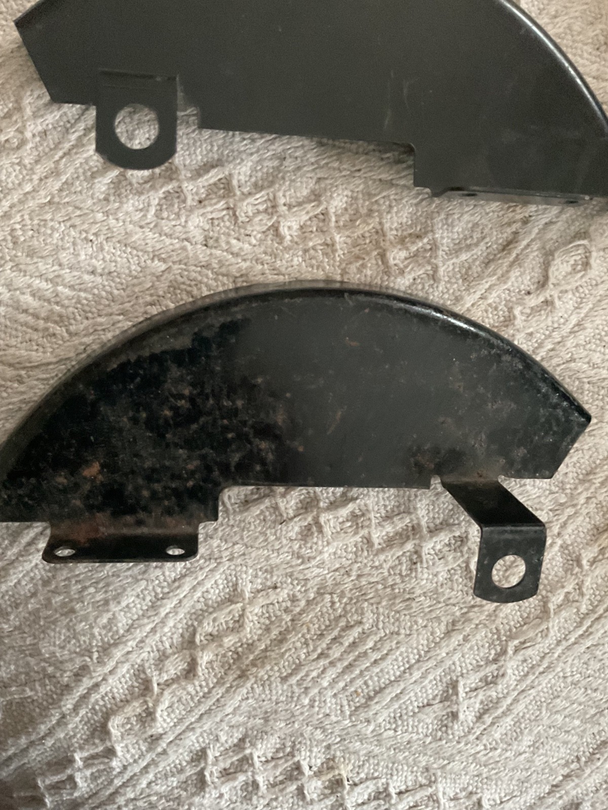 Classic Mini Rover Genuine Brake Disc shield NOS top left & right for 8.4 discs