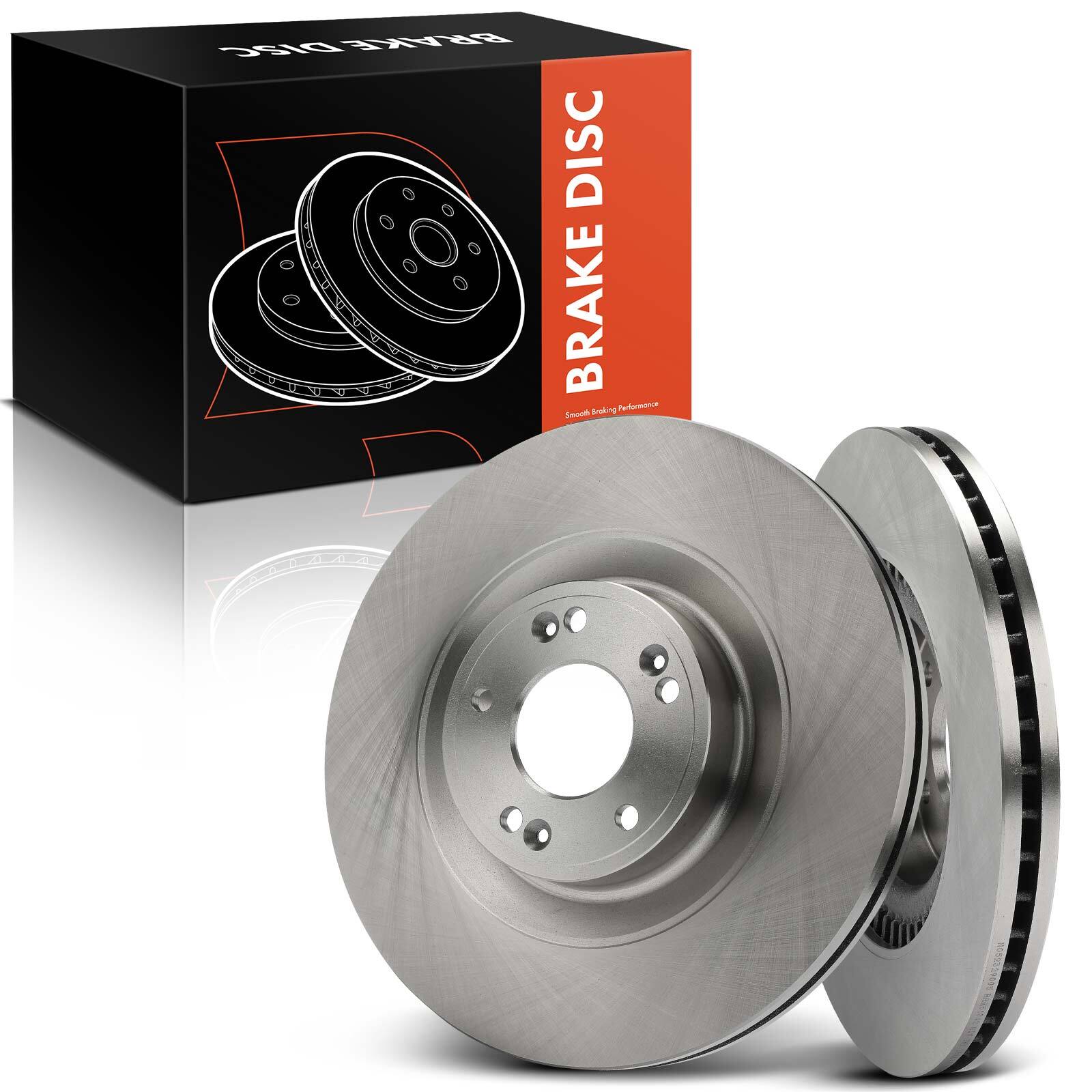 New 2Pcs Disc Brake Rotors for Hyundai Equus Genesis Kia K900 3.8L Front Side