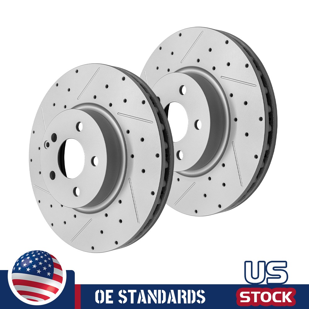 322mm For Mercedes-Benz W212 E350 E400 Front Drilled Disc Brake Rotors