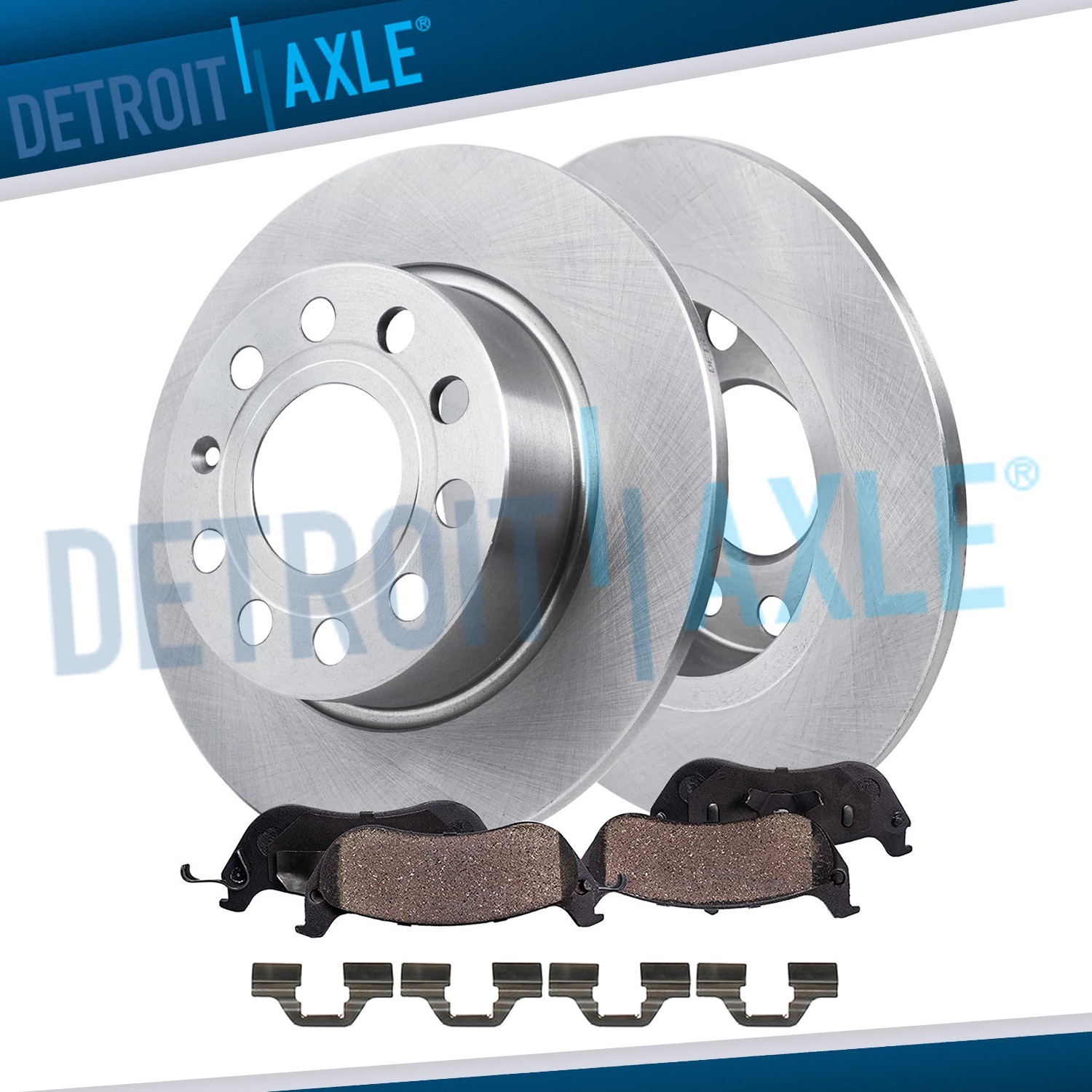 9.96″ Rear Disc Rotors Ceramic Brake Pads for Audi A3 Volkswagen Jetta Beetle