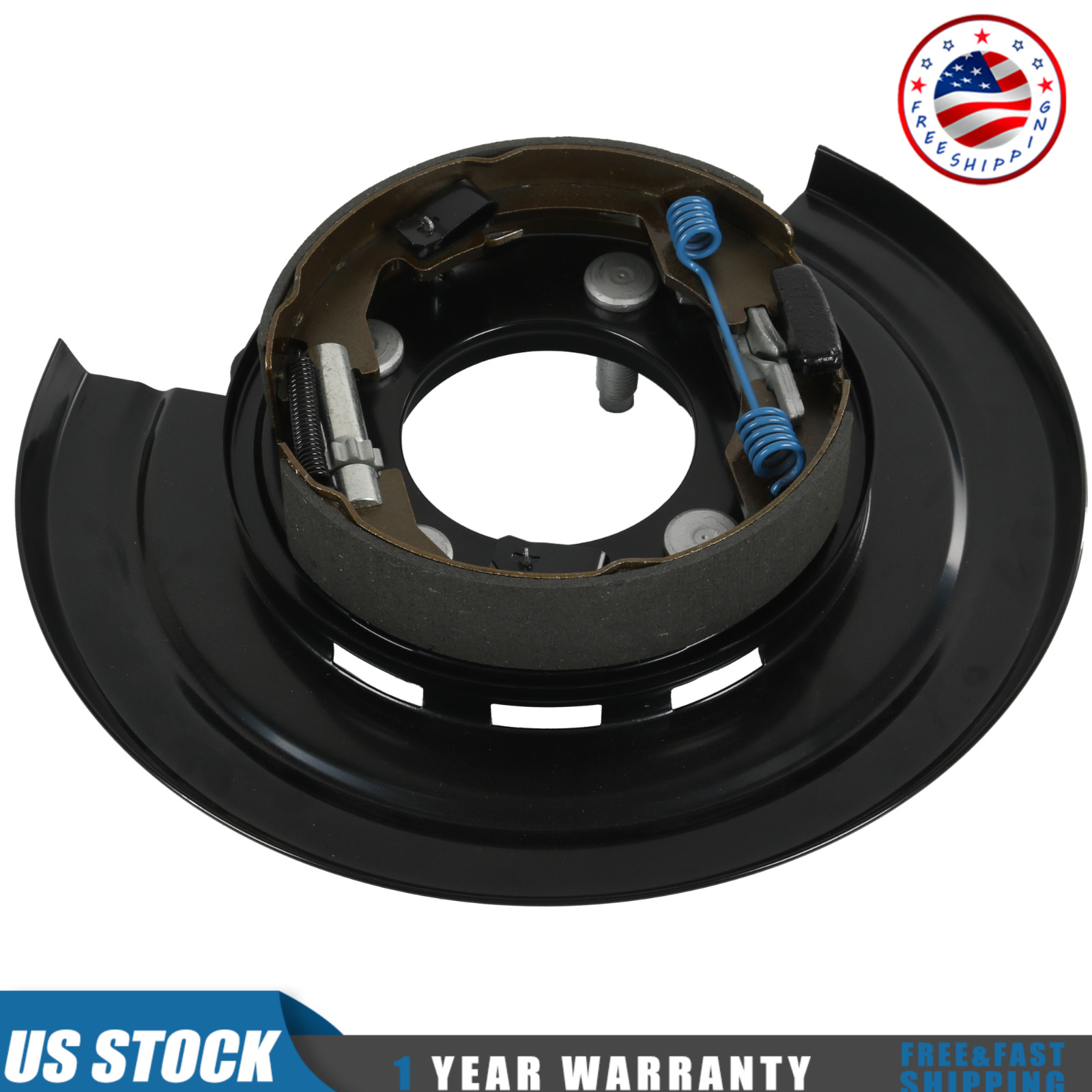 Rear Passenger Parking Brake Assembly For Ford F-250 Super Duty w/ Backing Plate