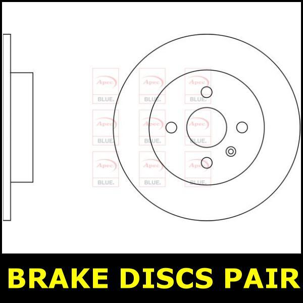 Brake Discs Pair Rear FOR VAUXHALL MERIVA 100bhp A 1.6 03->05 CHOICE1/2 Blue
