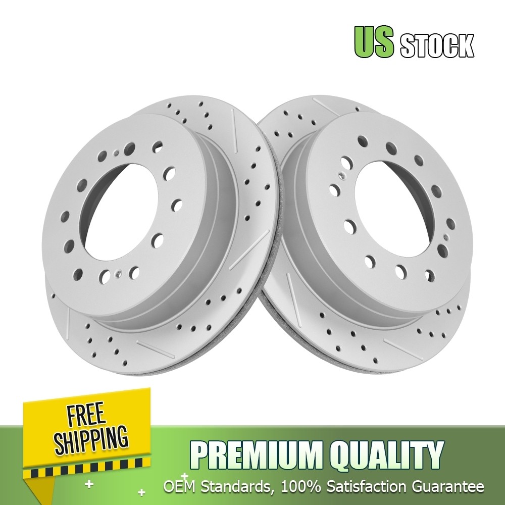 12.28″ Rear Drilled Brake Rotor for Lexus GX470 4Runner FJ Cruiser Sequoia