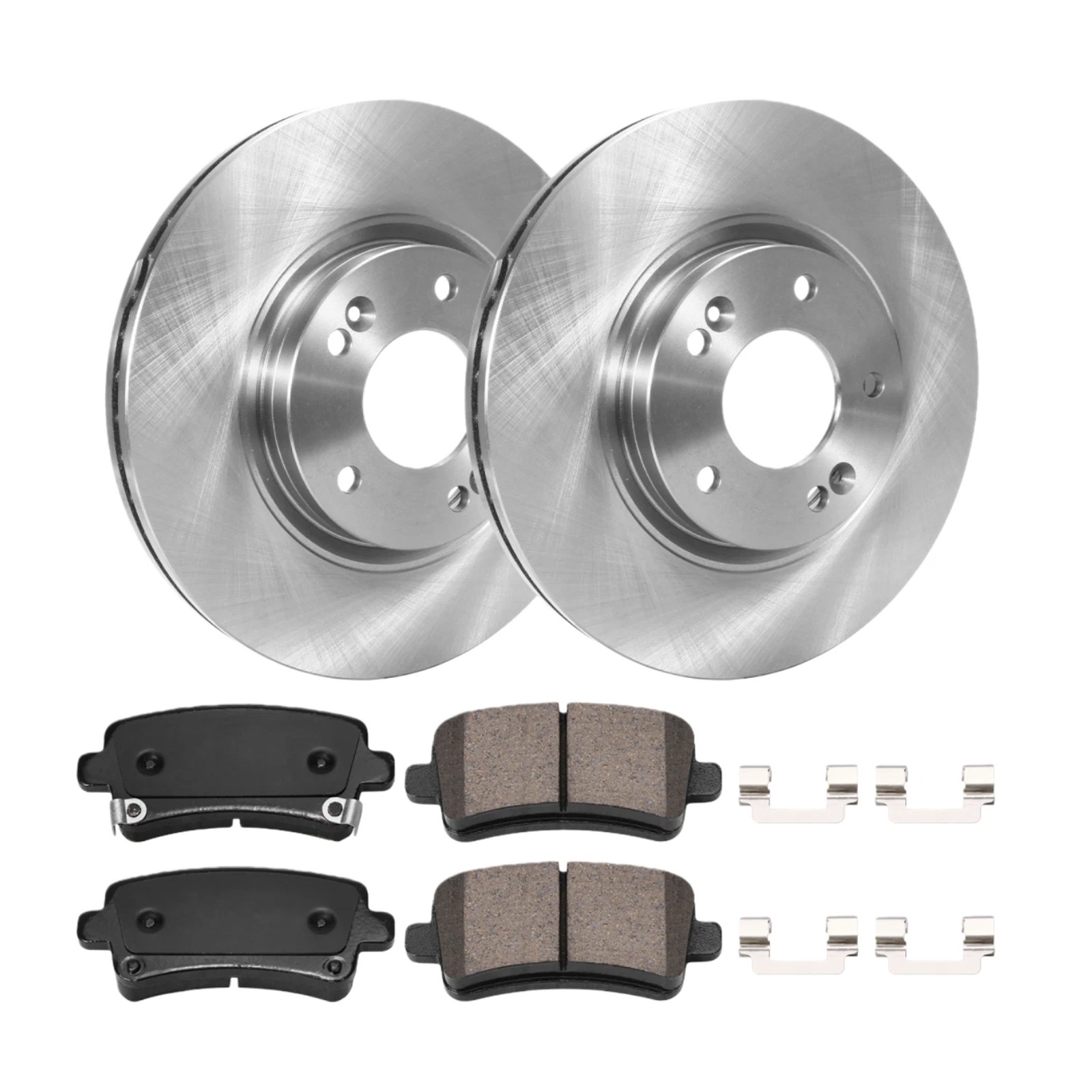 Front Disc Brake Rotors + Ceramic Brake Pads for Hyundai Santa Fe Kia Sorento