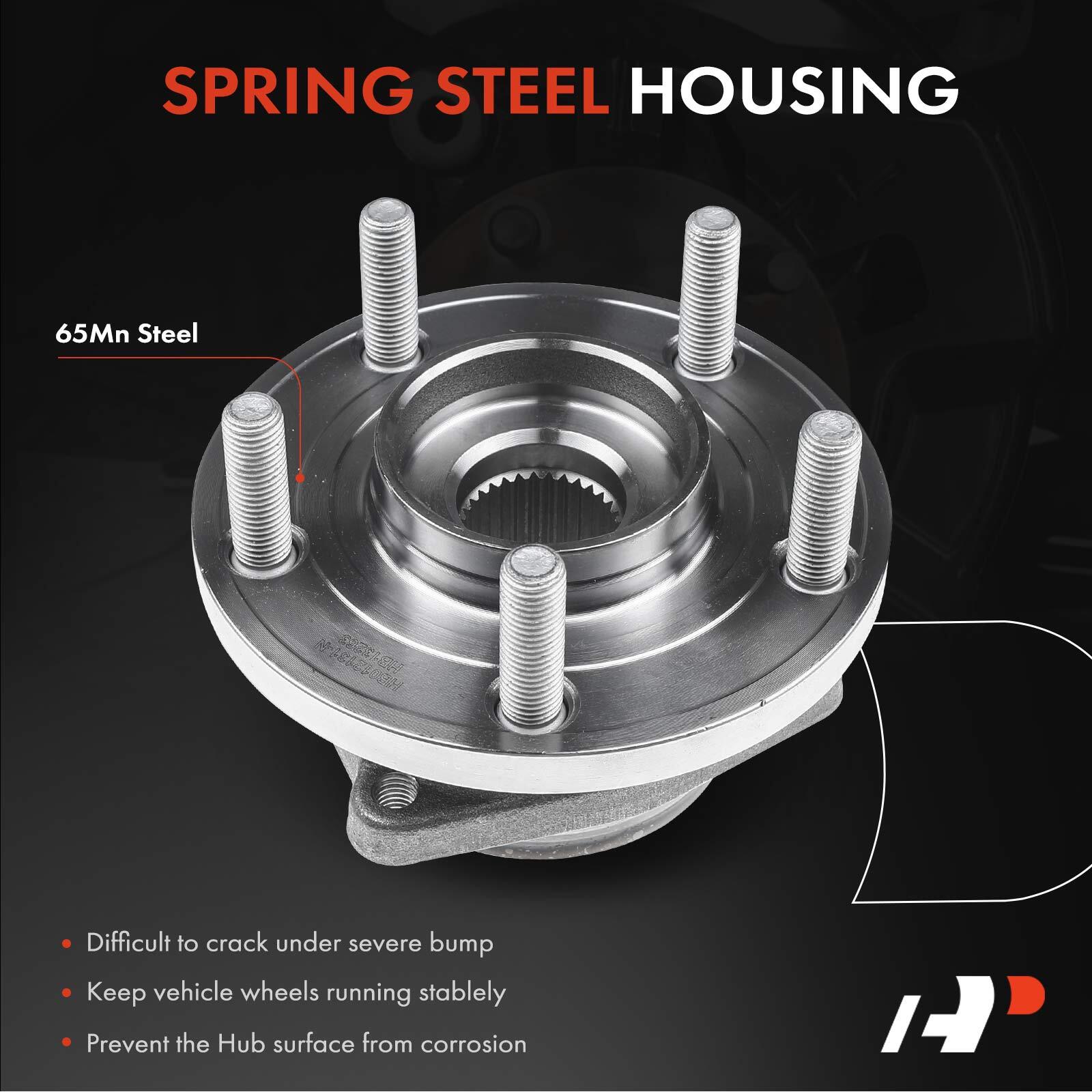 A-Premium Front Drilled Rotor & Pad+Wheel Hub Bearing for Dodge Avenger Chrysler