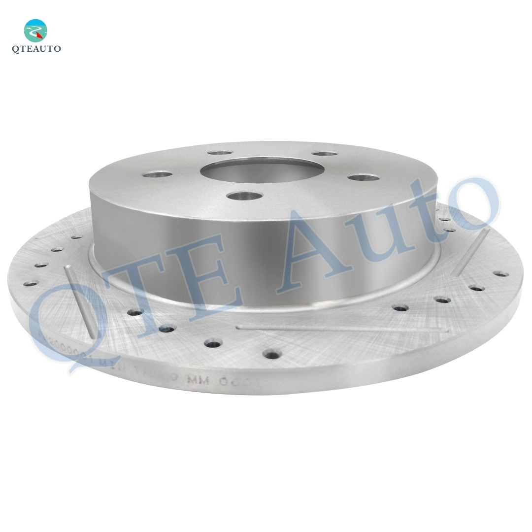 Rear Drilled Slotted Disc Brake Rotors For 1997-2003 Pontiac Grand Prix