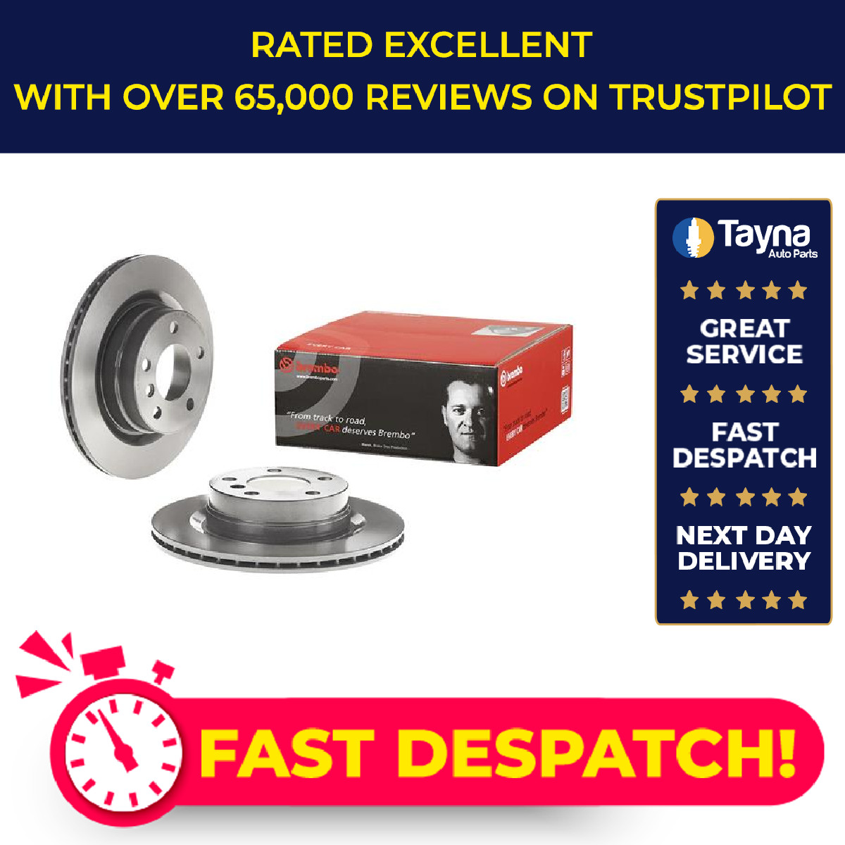 2x Brake Discs Pair Vented fits BMW 320D E91, F30 2.0D Rear 11 to 18 300mm Set