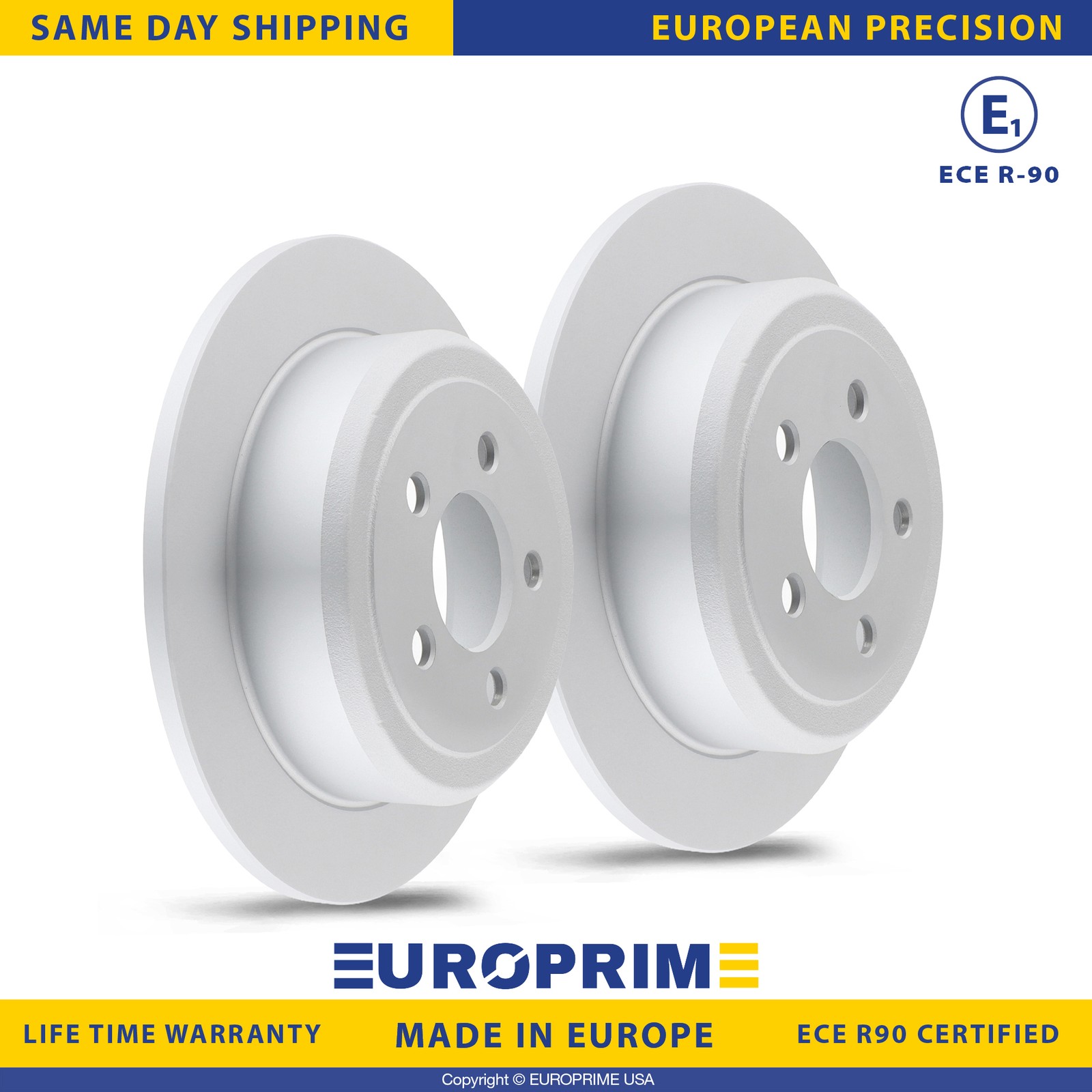 12.44 inch Rear Disc Brake Rotors Set for 07-12 Dodge Nitro 08-12 Jeep Liberty
