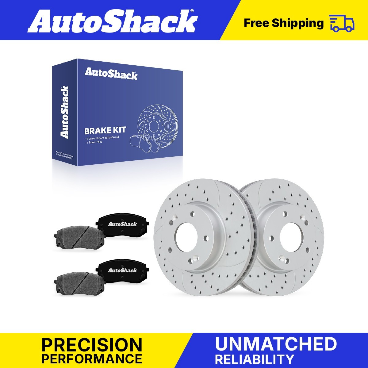 Front Drilled Slotted Brake Rotors Ceramic Pads for Hyundai, Tucson 2010-2017