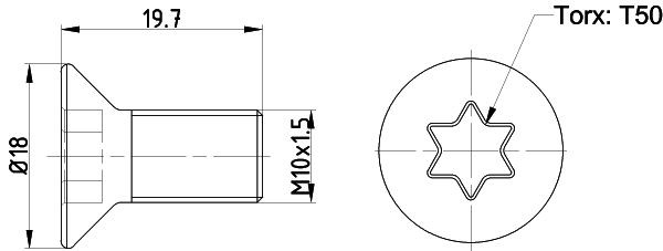 Rear Brake Disc Bolt Fits Ford Textar TPM0016 1 Year Warranty