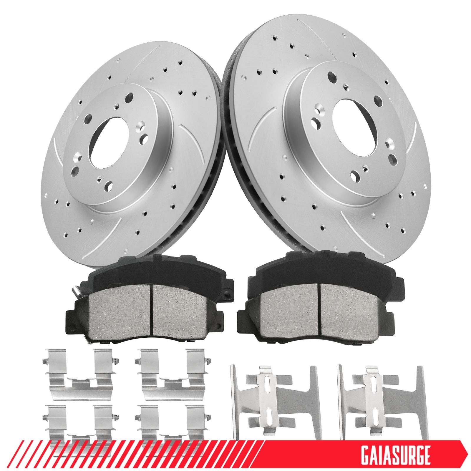 Front Brake Rotors Ceramic Pads for Honda, Accord 1998 1999 2000 01 02,V6 3.0L