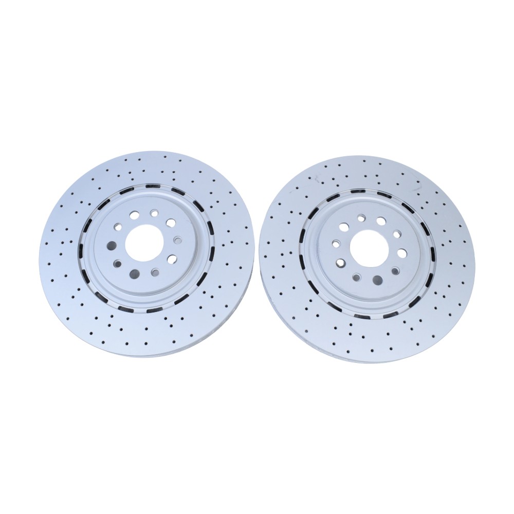 New 2Pcs For Maserati Levante S Front Brake Disc Dimpled Rotors 2017-2022