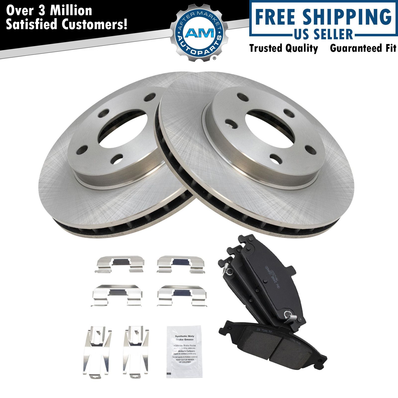 Front Ceramic Brake Pad & Rotor Kit for Cutlass Malibu Grand Am