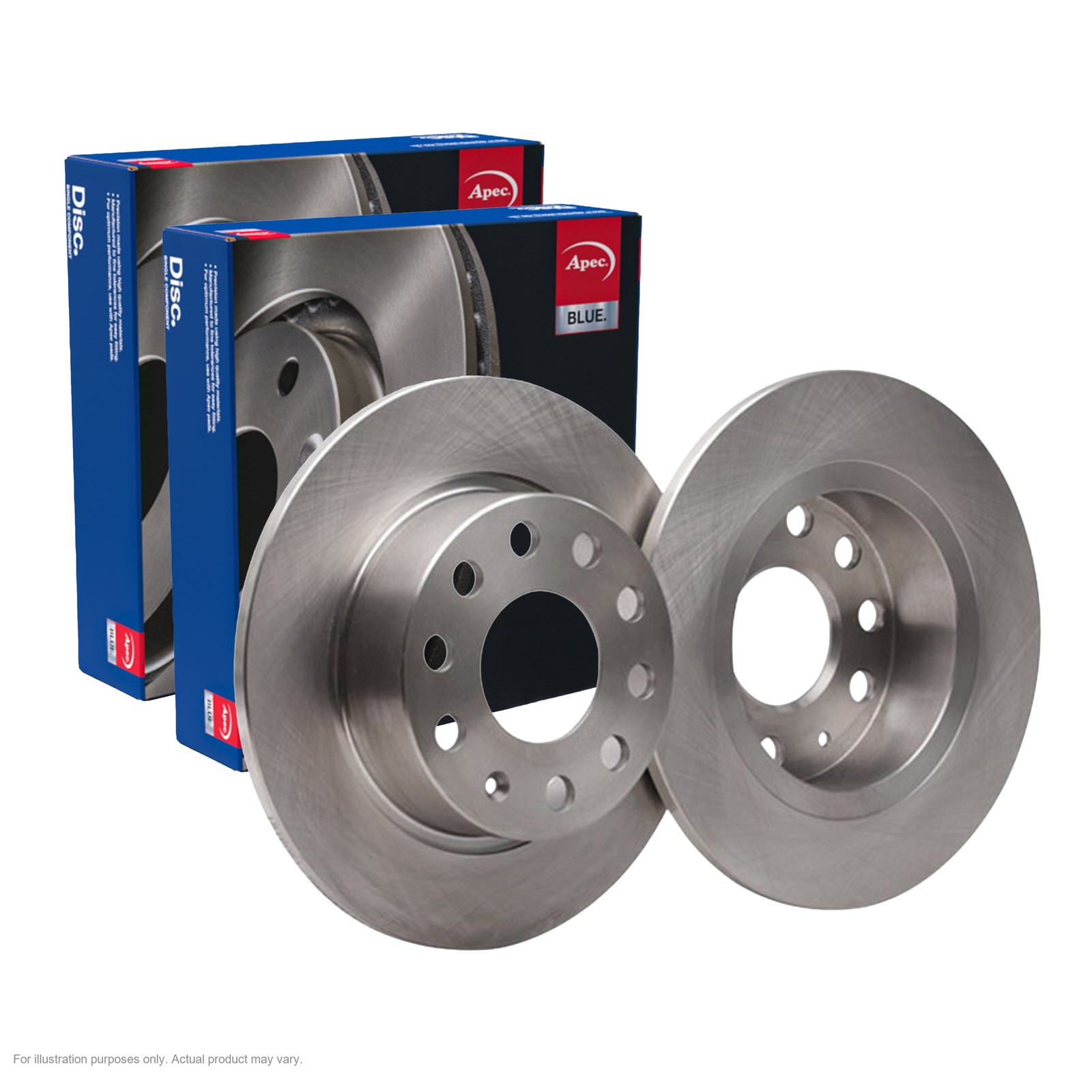 2x APEC Rear Brake Discs For VW GOLF VI (5K1) 2.5 2009-13 SDK6087 SDK6087