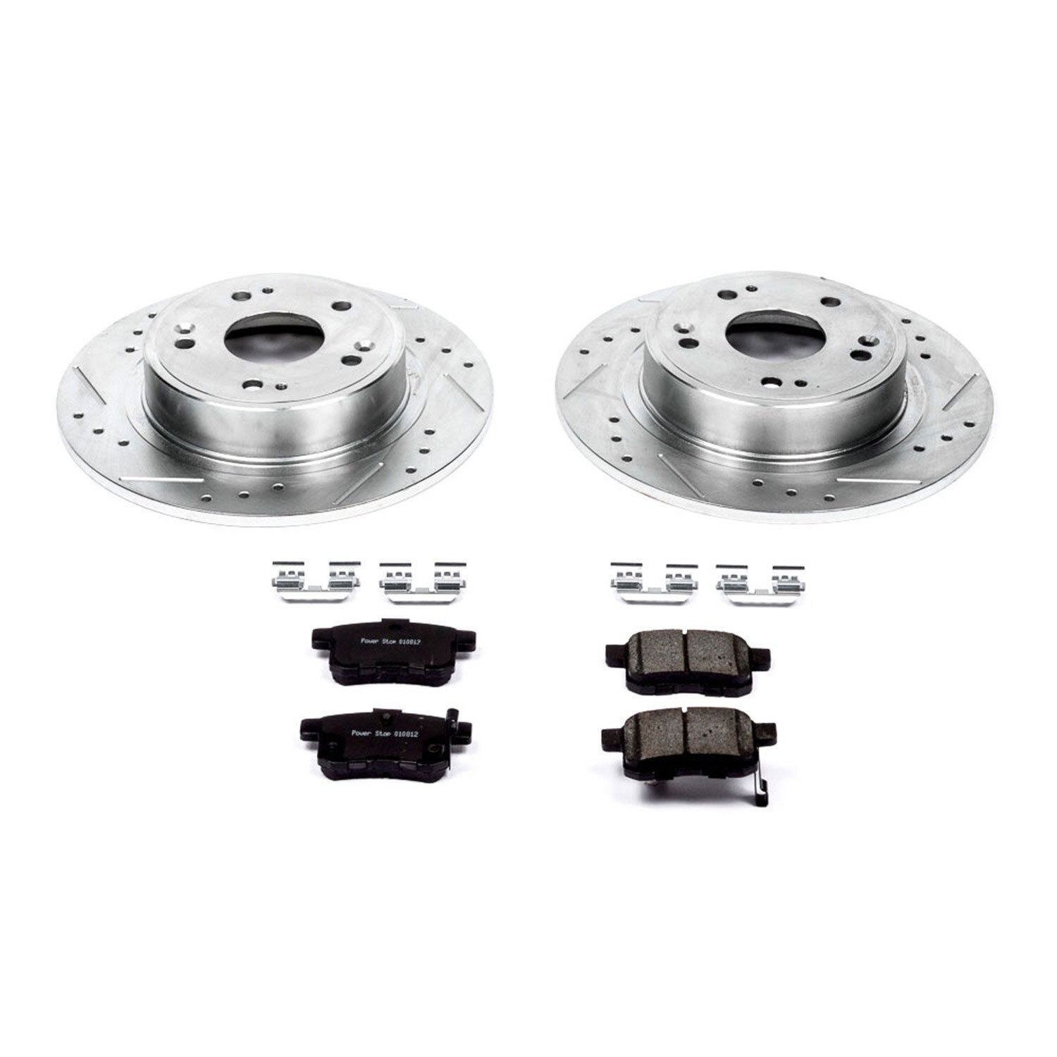 Power Stop K3127 1-Click Z23 Evolution Sport Drilled and Slotted Rear Brake Kit