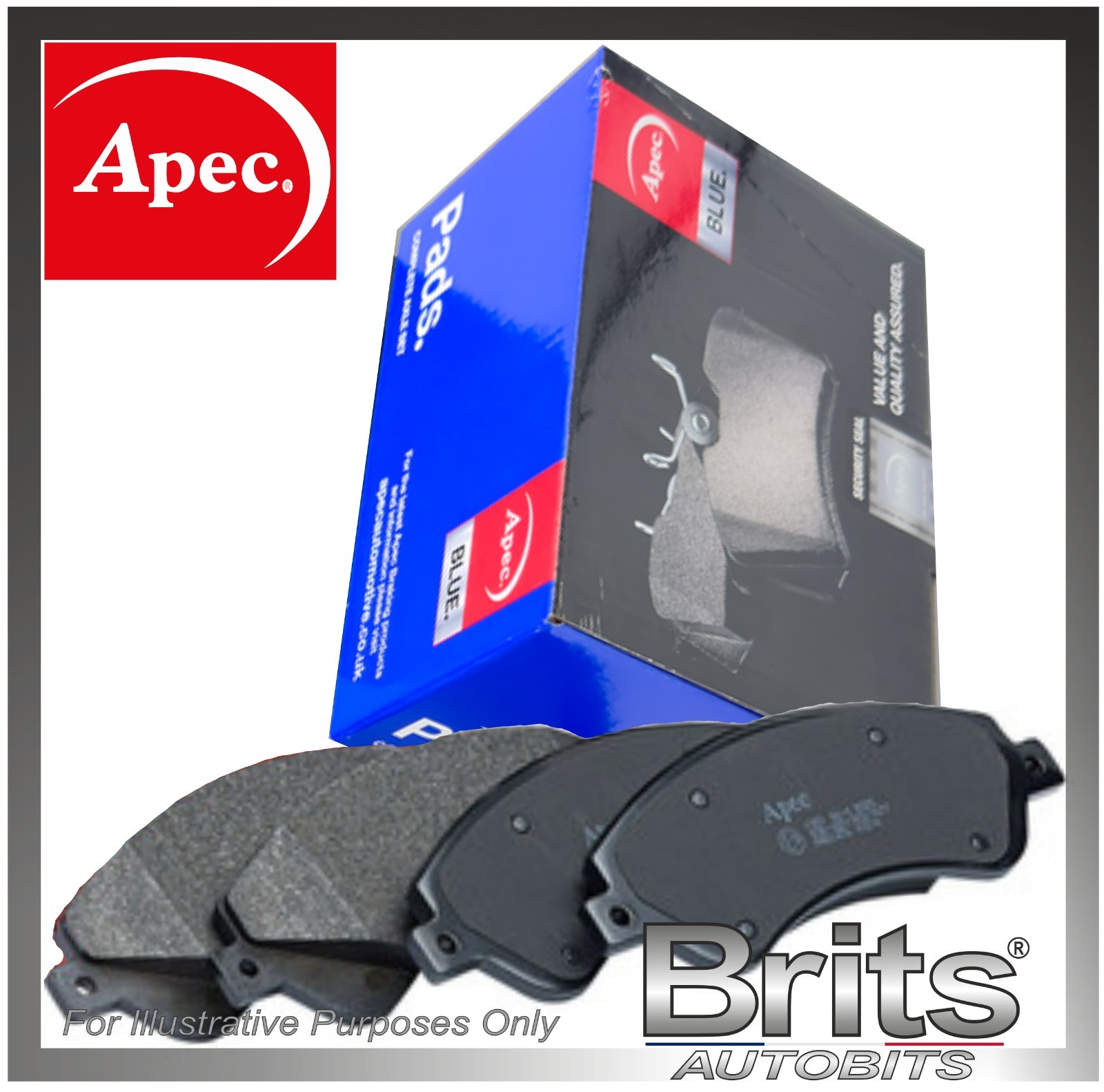 Genuine Apec Blue Front Brake Pads for Seat Leon 1P 1.6 2005–2012 | OE Quality