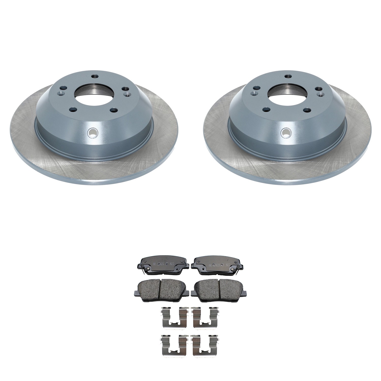 DuraGo Rear Rotors Akebono ProACT Ceramic Disc Brake Pads Kit For Santa Fe Sport