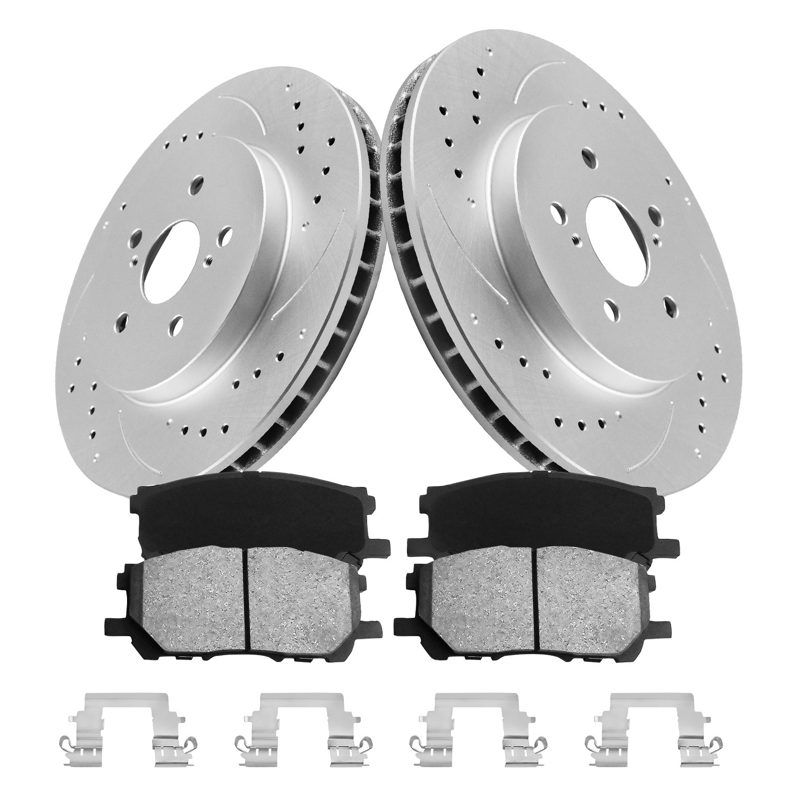 Front Rear Brake Rotors Ceramic Pads For 2007-2009 LEXUS RX350 2006-2008 RX400H