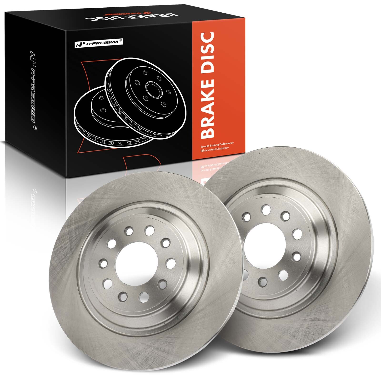 A-Premium Rear Disc Brake Rotors for Jeep Cherokee KL 14-23 2.4L 3.2L 2.0L 320mm