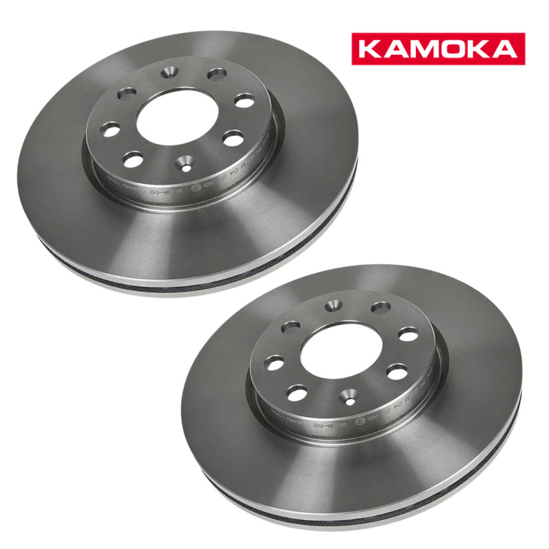 Front Brake Discs Pair For Vauxhall Corsa D 2006-2014 1.0 257mm Kamoka OE